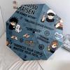 1 PC Automatic Folding Umbrella - Jujutsu Kaisen Pattern Portable Foldable Design With 8 Ribs Christmas Birthday Gifts