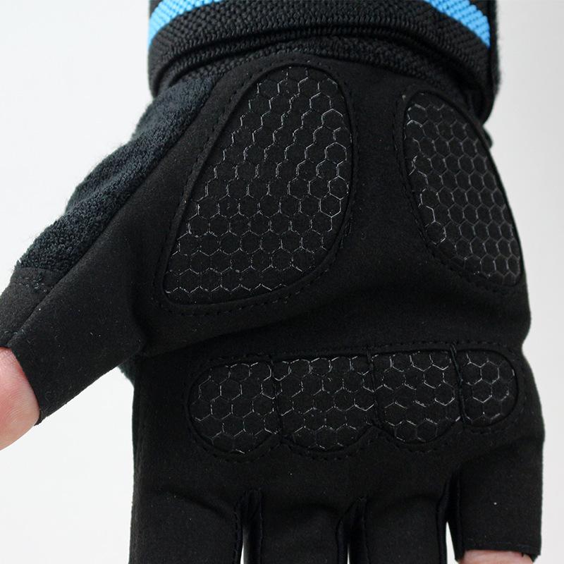 Fitness gloves, sports long wrist guards, anti-cocooning and non-slip half finger