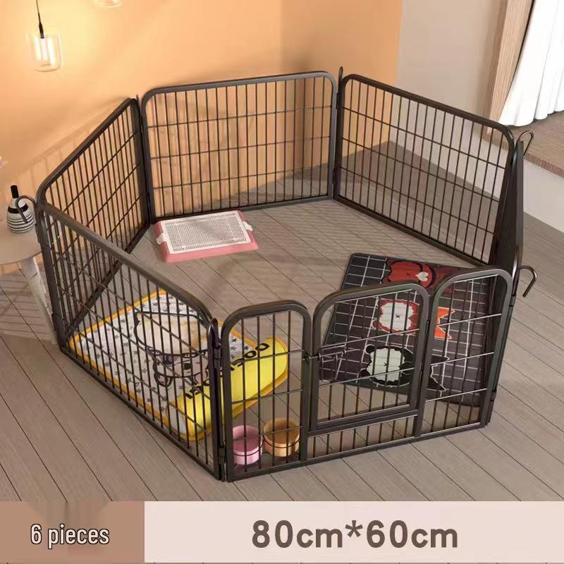 

Pet Fence Barrier Cage with Isolation Door for Medium to Large Dogs