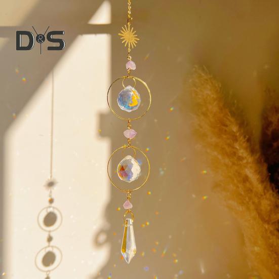 Поддельный кристаллический ловец солнца, подвесной красочный ловец солнца, радужная призма, ловец солнца для окна, сада, дерева, свадьбы, вечеринки, автомобиля, дома, внутреннего и наружного декора