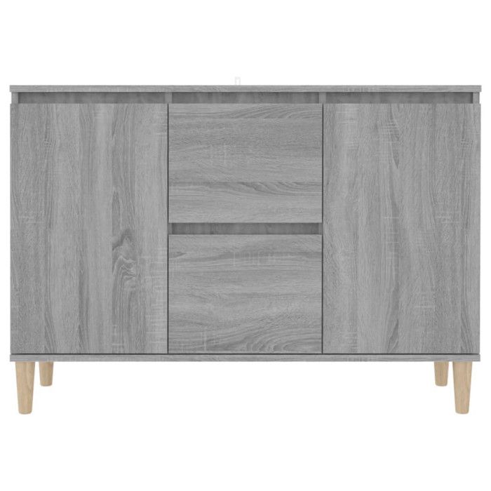VidaXL Buffet Sonoma Grey 101x35x70 Cm Engineered Wood 815163