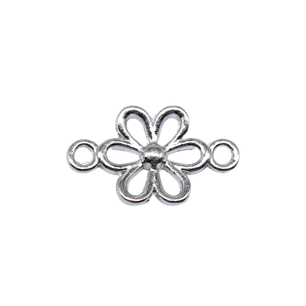 

Компоненты соединителя цветочной доски Подвеска Ювелирные изделия своими руками Подвески A21-40pcs-15x9mm