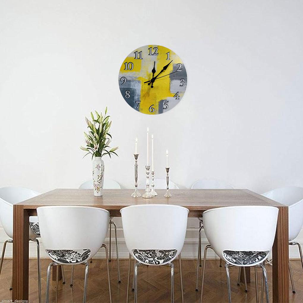 Wood Silent Wall Clock Add Touch Of Elegance To Living Room Clock For Living Room Unique Style