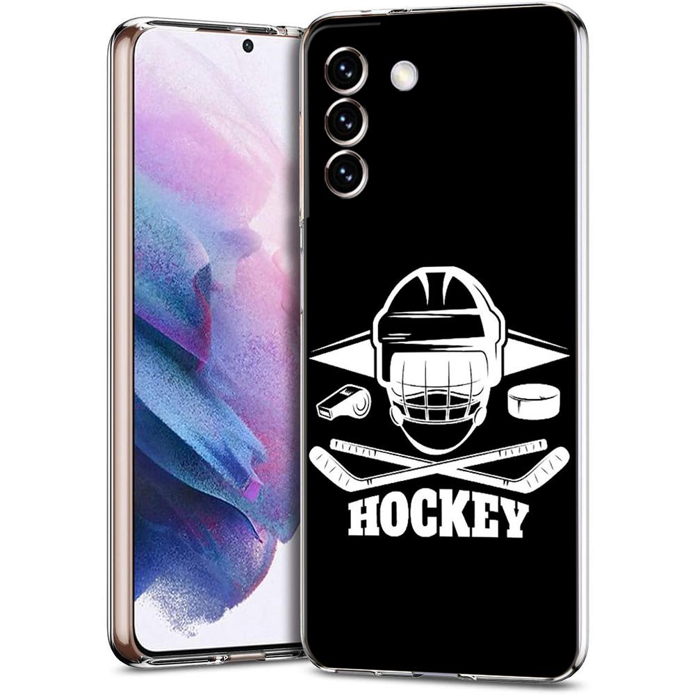 Ice Hockey Rink Phone Case For Samsung Galaxy S24 Ultra S23 FE S22 S20 S21 5G S10 S9 Plus S10E S8 Soft Silicone Clear Cover