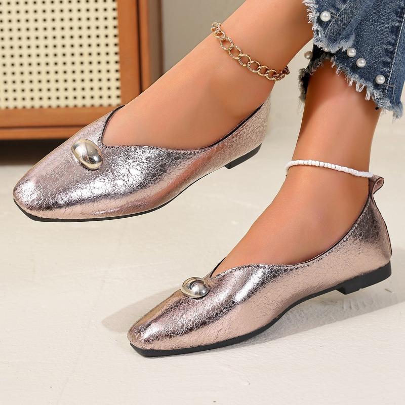 Spring new metal buckle super comfortable soft dough comfortable Mary Jane shoes women's versatile square head grandma shoes single shoes