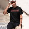 Sopranos Inspired Blue Satrinais Pork Shop Logo Stylish New Model Unisexs Shortsleeve Crewneck TShirt Classic Casual Multi