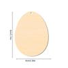 10pcs Easter Unfinished Wood Ornament Hollow Egg Shaped Ornament DIY Wooden Easter Eggs Paintable Decorations for School Party