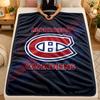 Flannel BlanketMontreal Canadiens Warm Soft Throw Blanket for Indoor Sofa Bed Living Room Use