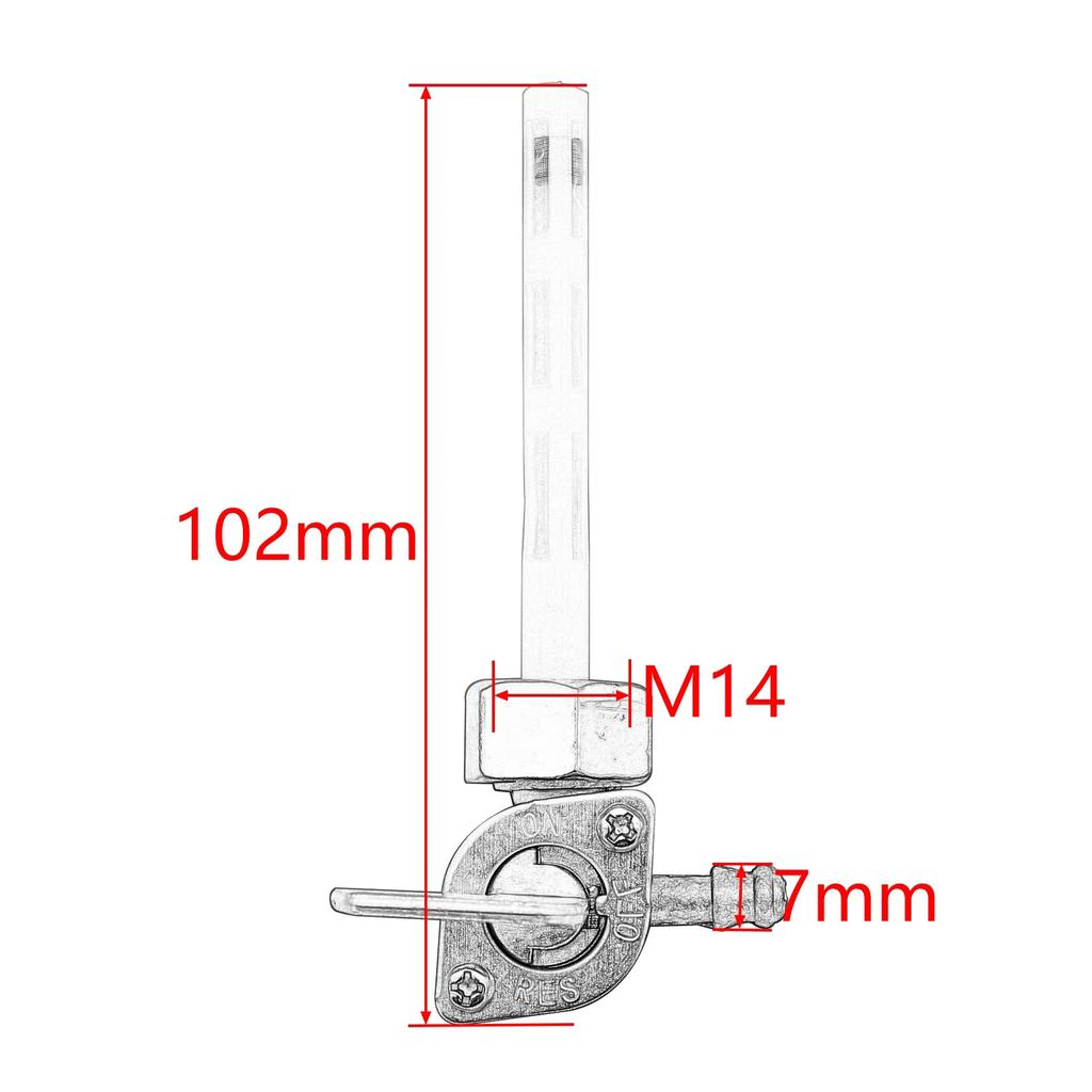 M14 Motorcycle ATV Gas Petrol Fuel Tank Switch Tap Valve Petcock Open/Close Switches For Honda CB125S Z50R MB5 NA50 NC50 Z50RD