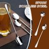 Stainless Steel Lepel Zilver Lange Steel Dessert Watermeloen Schepjes Zilveren Soep Lepels Thuis Keuken Serviesgoed Accessories
