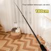 1.8M Carbon Fiber Telescopic Cat Teaser Wand with Feather Toy Professional Grade Durable Interactive Play Supplies for Pets