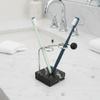 Ventilated Minimalist Toothbrush Holder Stainless Steel Bracket Toothbrush Storage Rack  Hotel