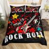 Rock guitar three-piece duvet cover grinding kit digital printing