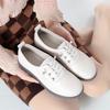 Spring Autumn Anti-slip Soft Bottom Comfort Fashion Women Oxford Shoes Casual Flats Lightweight Soft Leather Sneakers