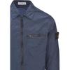 STONE ISLAND Ss24 Nylon Metal Lightweight Solid Color Polo Collar Single Pocket Logo Long Sleeve Jacket Men Jackets Gray Blue 801511219-V0024
