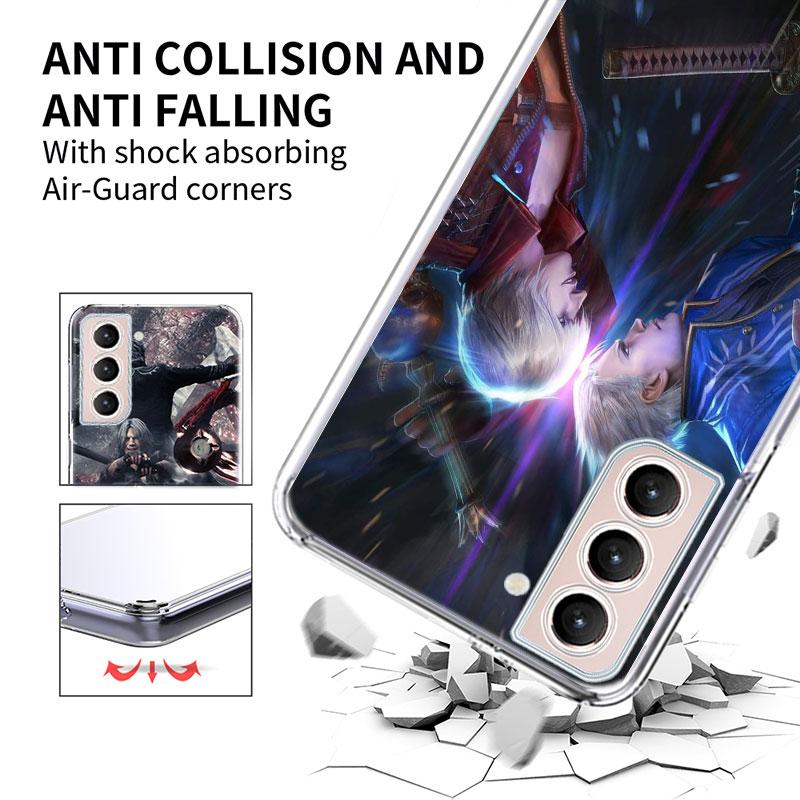 D-Devil May Cry DMC Phone Case For Samsung Galaxy S25 Edge S24 S23 FE S21 S20 S10 Plus S22 S26 Ultra Cover Clear Cases TPU Capa