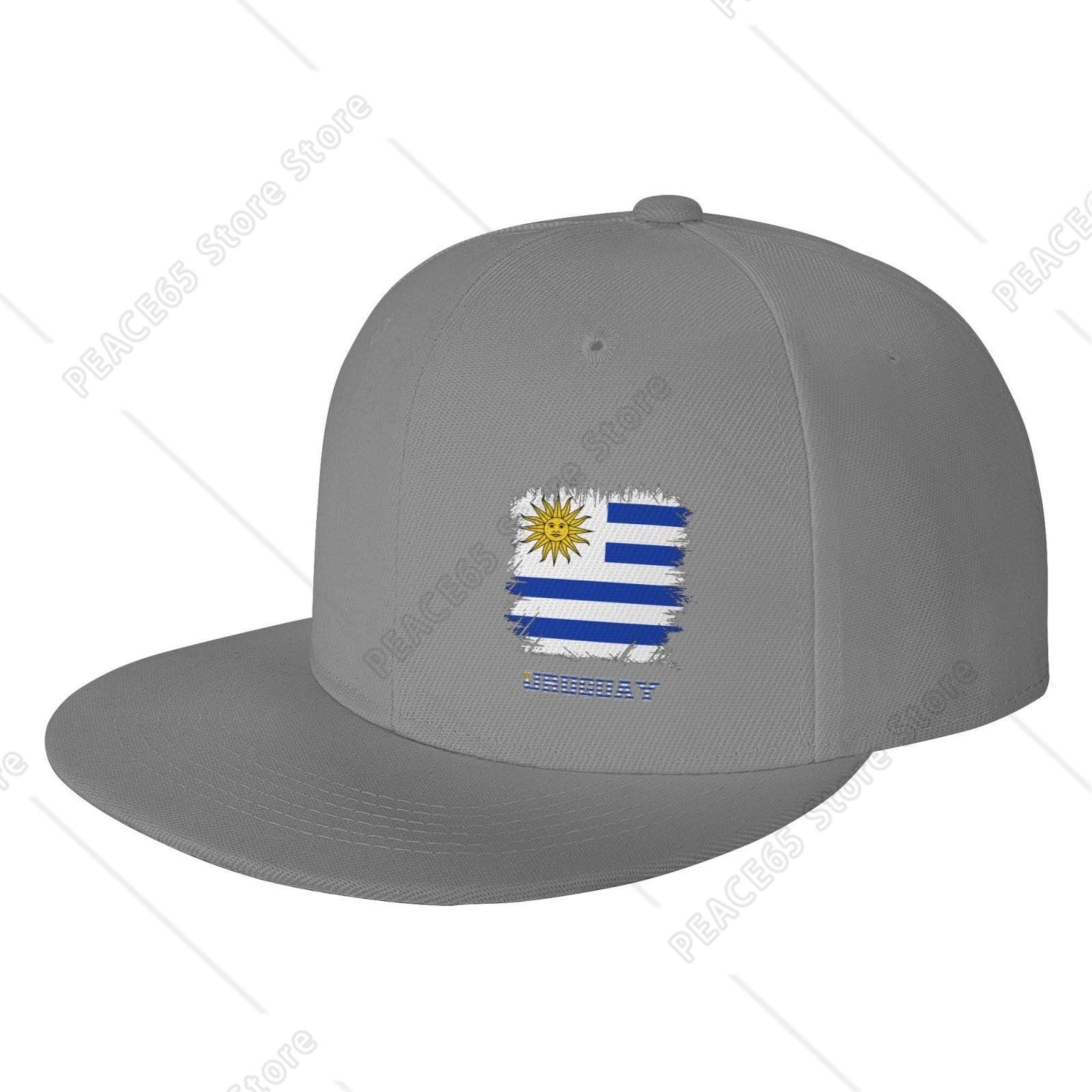 

Vintage Uruguay Uruguayan Flag Snapback Hat for Unisex Women Classic Flat Bill Baseball Cap Adjustable Trucker Hat Print Unisex One Size
