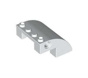

*Slope 4 x 4 x 2 Curved* D215 10 pcs DIY enlighten block brick part No61487 Compatible With Other Assembles Particles белый