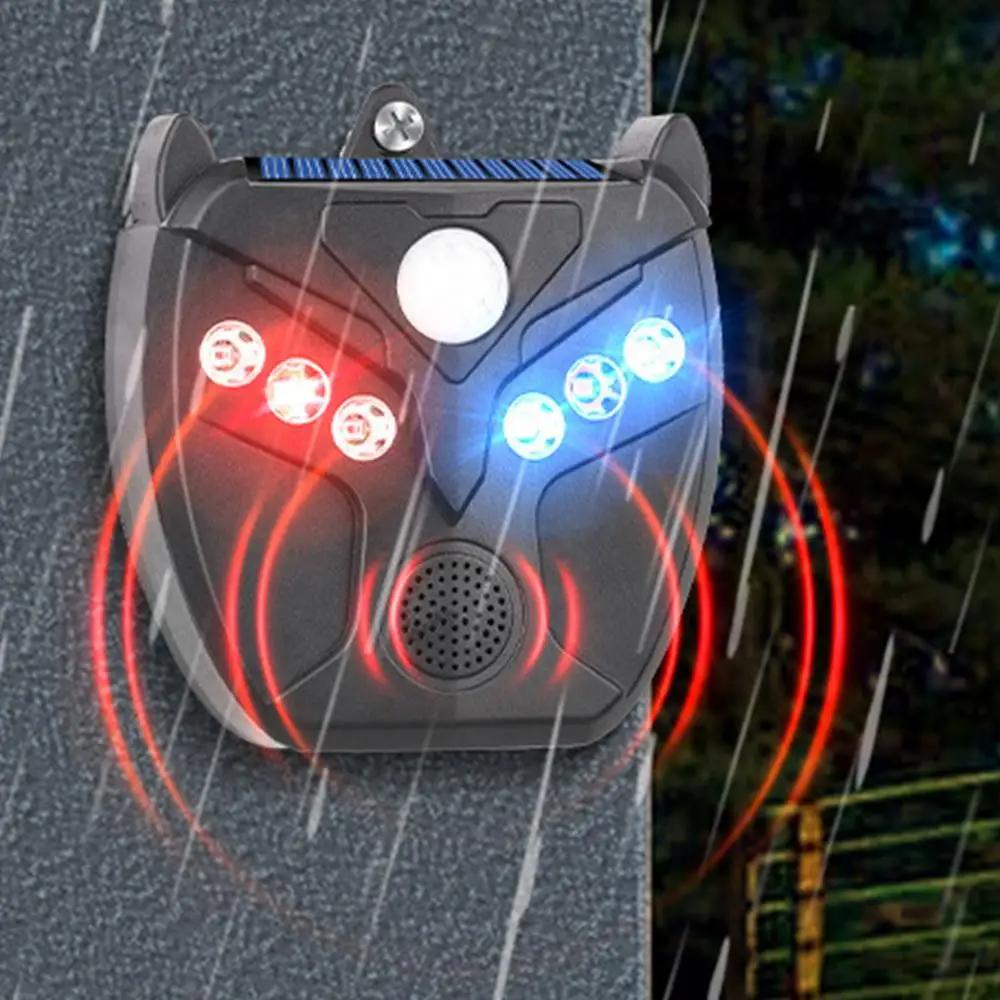 1 BUC repeller solar ultrasonic pentru animale senzor infraroșu potrivit pentru șoareci, păsări, pisici, câini, șerpi, echipament repeller pentru grădină exterioară, fermă