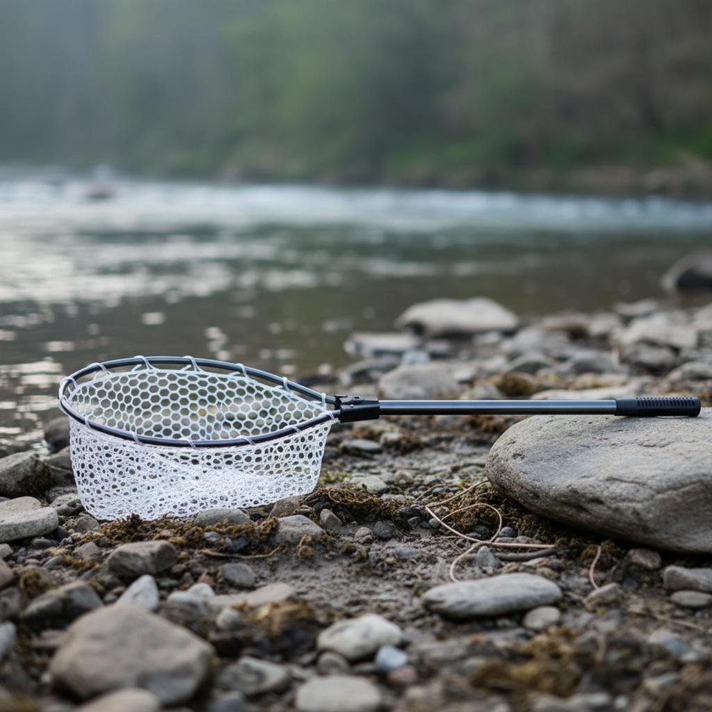 Telescopic Landing Net Portable Fishing with Silicone Bag catchFriendly Easy