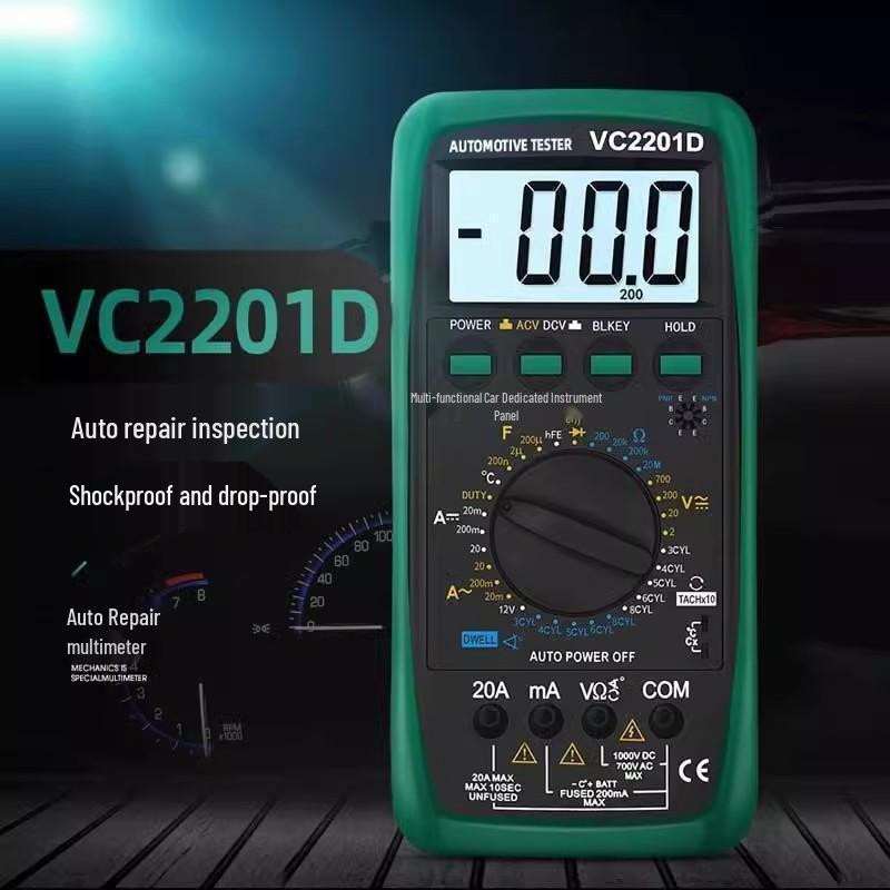 

Shengde VC2201D Digital Precision Automotive Multimeter for Electrician and Auto Repair