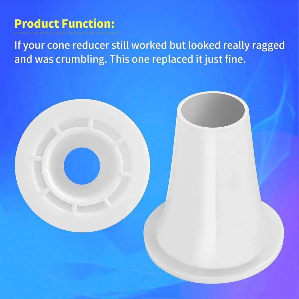 Cone Reducer Rubber Leakproof Replacement Parts Swimming Pool Cleaner Reducer For Outdoor Garden Yard Patio Pipe Plumbing Air