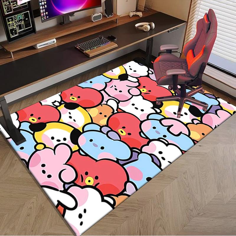 Colorful Cartoon kpop Carpet, Chair Rug,Rug for Office Bedroom living rooms, Doormat decor Fan Gift Christmas Gift