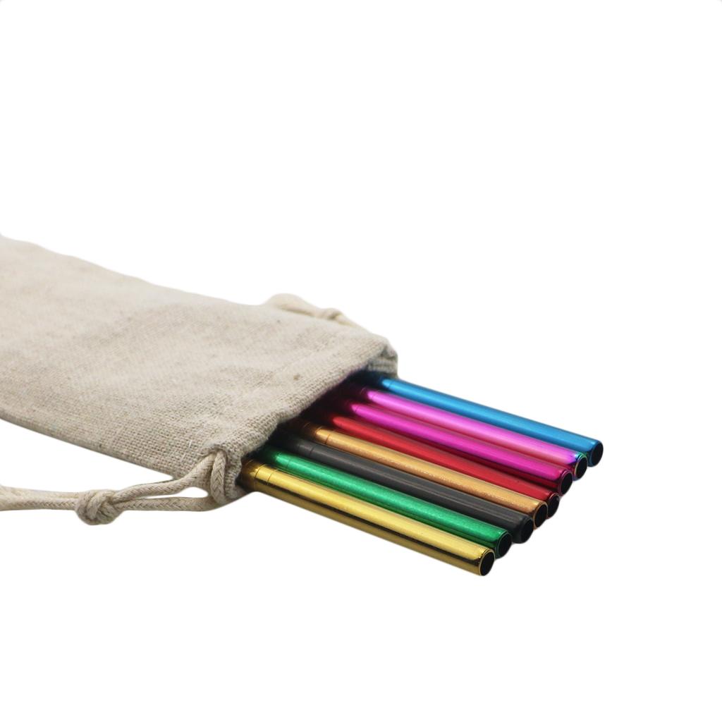 4Pcs Drinking Straw Reusable Straws Set High Quality Eco Friendly 304 Stainless Steel Metal Straw with Brush For 20/30oz Mug 5