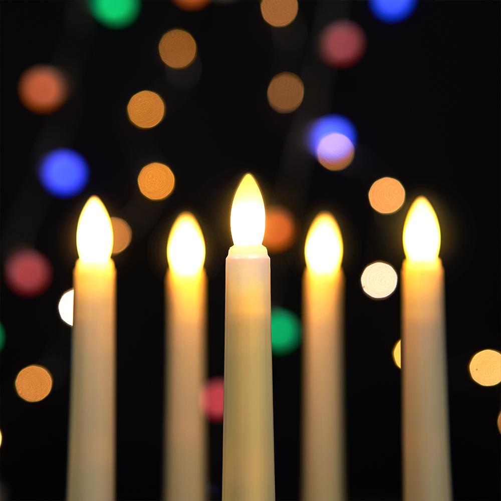 Flameless LED Candles with Candlestick,Kitchen Table Candle Timer Remote, For Home Decor Wedding Candle LightsDecoration