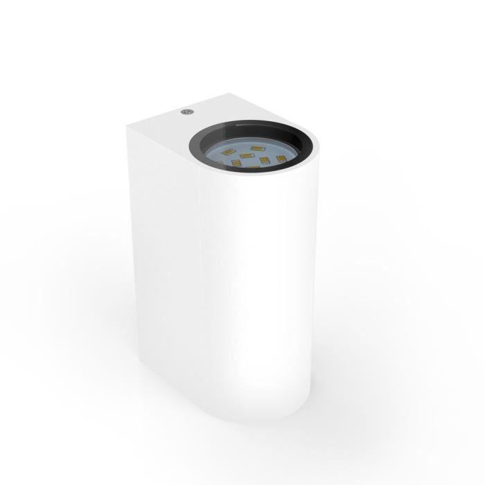 Applique Murale LED - B.K.Licht - Volans - 2 Ampoules GU10 - IP44 - Blanc Chaud 3000K