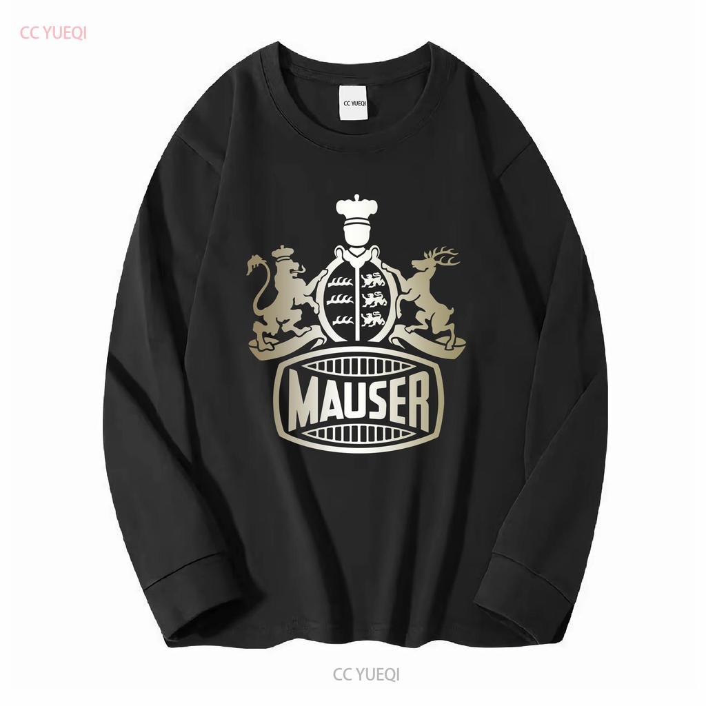 Mauser Feuerwaffen T-Shirt Deutsche Waffen k98 WW1 WW2 Logo Herren Waffe Deutschland lang- oder kurzärmlig Vintage Gewaschen homme