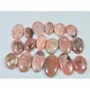 16-24MM 295Cts. Natural Rhodochrosite Oval Cabochon Loose Gemstone 18Pcs Lot C-890