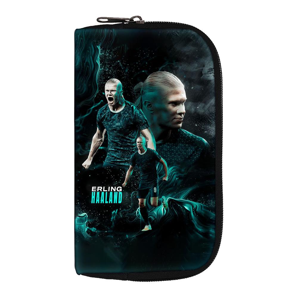Haaland Wallets Portable Money Coin Purse Women Men Football Star Clutch Bag Credit Card Money Bags storage bag headphone bag