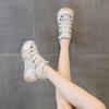 88011 Leather Women's Shoes Summer New Muffin Thick-soled Inner Height-increasing Sports and Leisure Shoes