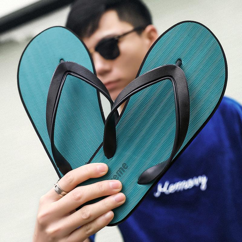

Slippers men s summer wear non-slip and deodorant flip-flops outdoor soft bottom sports and leisure beach sandals 45