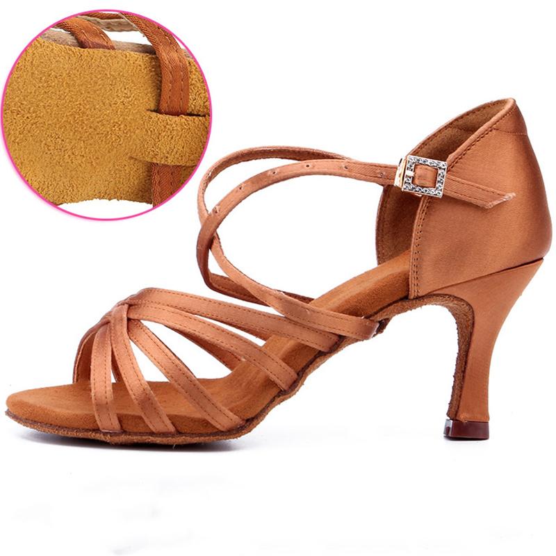 Dance Shoes Women Latin Dance Shoes Women's Tango Soft Sole Jazz Shoes Girls Salsa Shoes 5.5/7.5cm Practice Sandals