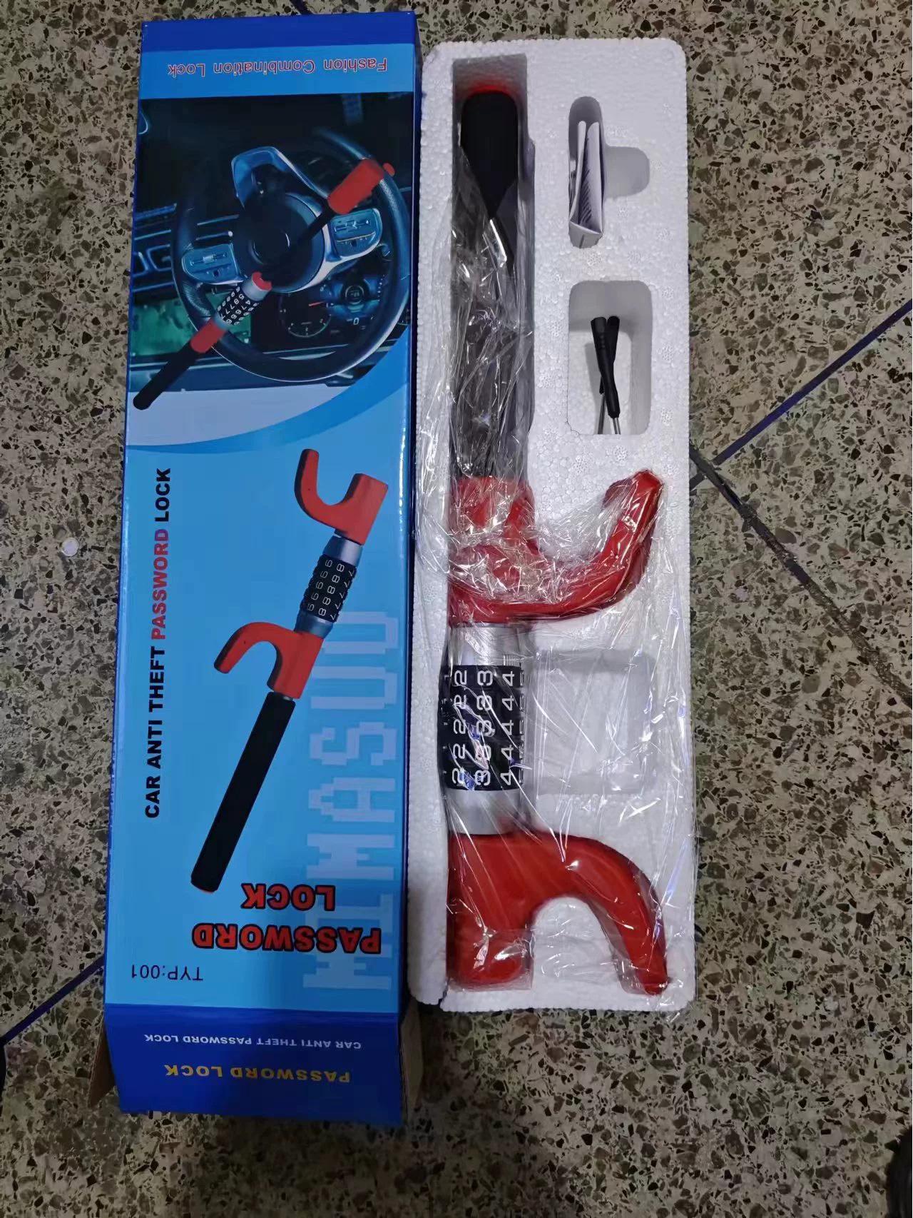 

Thickened Telescopic Steering Wheel Password Lock - Multi-Function Anti-Theft Car Lock красный