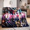 1Pc Superhero Vs Villain Battle Flannel Fleece Blanket Soft Warm Throw Blanket for Sofa Bed Couch Home Decor Lightweight Travel Nap Blanket Xmas Gift