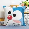 DDoraemon Cushion Cover Washable Linen Pillowcase Soft  for Sofa Bed Cozy Home Room Decor