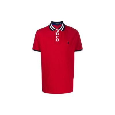 Polo Logo Besticktes Muster Kurzarm Poloshirt Herren Oberteile 710790854-002