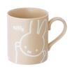 Kanesho Pottery Dick Bruna Miffy Made In 406135 (Kaneshotouki) "Miffy" Water-Repellent Mug, Approx. 260ml, Friend, Beige, Japan,