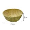 Bread Serving Basket Handmade Rattan Storage Round Food