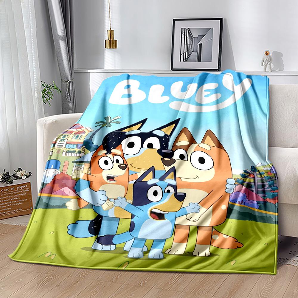 Bluey Bingo Hug Blanket Ultra-Soft Great for Livingroom Sofa Bed Four Seasons Multipurpose Modern Style Gifts For Family Or Friends