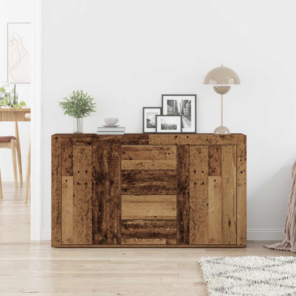Sideboard with Drawers Reclaimed Wood Style 120 x 36 x 69 cm Engineered Wood