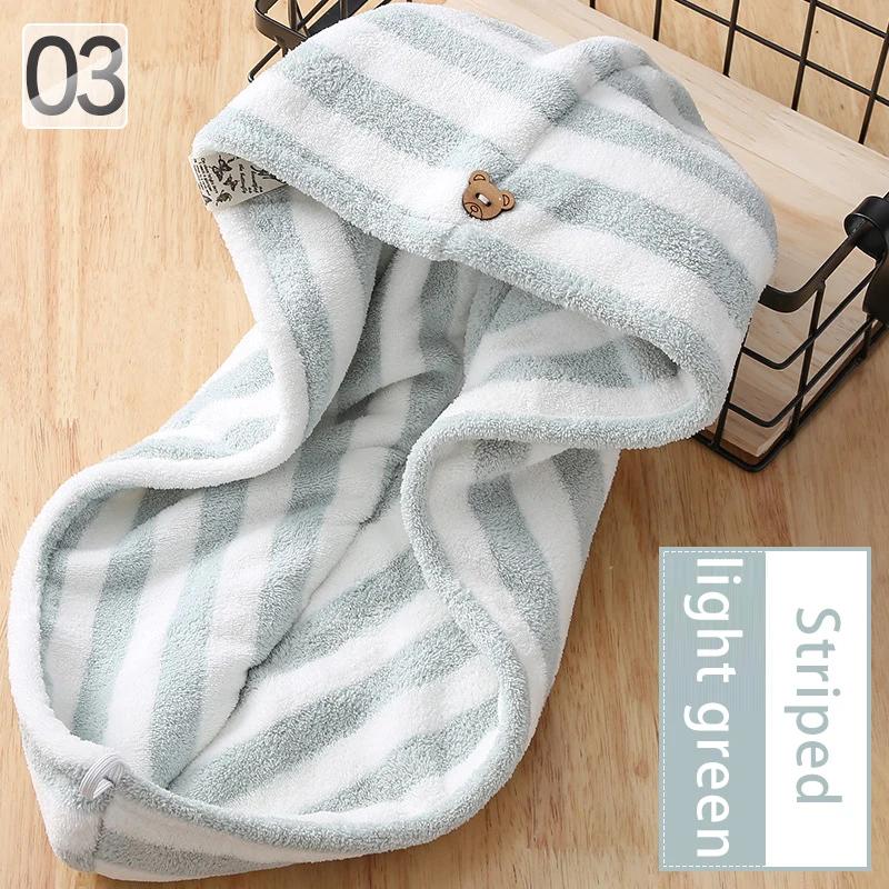 

1PC Microfiber Hair Fast Drying Dryer Towel Bath Wrap Hat Quick Cap Turban Dry Quick Drying Lady Household Bath Tools фиолетовый