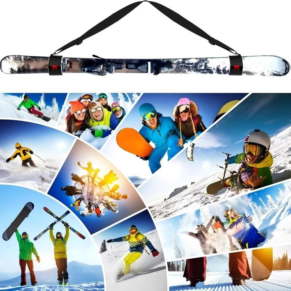 Fixed Strap Snowboard Carry Strap Adjustable Ski Shoulder Strap Ski Carrier Strap  Adult Use