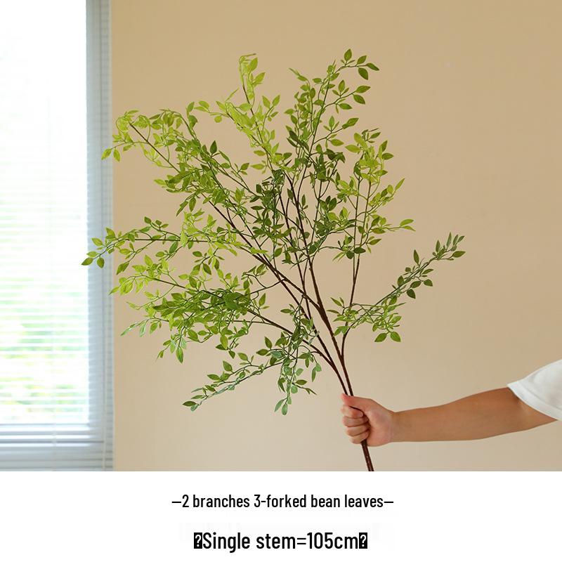 Nandina Artificial Green Plant Branch for Decor - Ideal for Living Rooms, Malls, Landscaping, Floor Ornaments, and Photography Props.