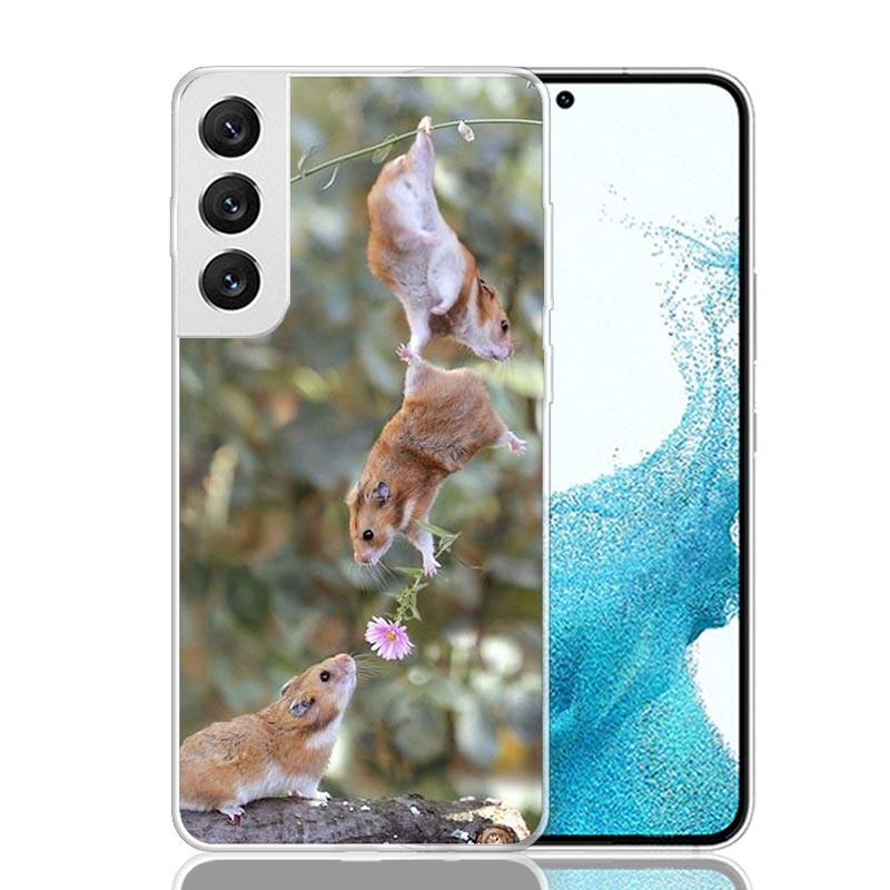 Lovely Pet Hamster Cute Phone Case For Samsung Galaxy S26 S25 Edge S24 S23 FE S22 Ultra S21 Plus S20 + Fundas Cover Coque Galaxy