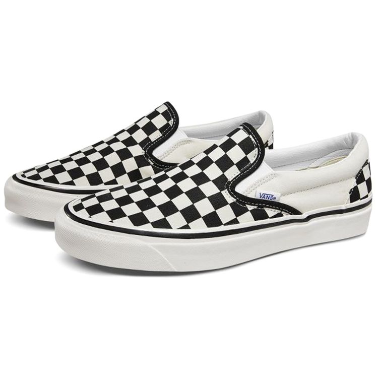 Vans Classic Slip-On 98 DX Anaheim Factory - Checkerboard Unisex Sneakers Black White VN0A3JEXPU1