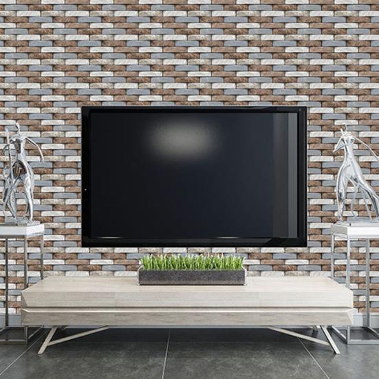 Samolepicí samolepka na stěnu s 3D cihlovým vzorem Home Decor Tapeta Vodotěsná Home Decor Tapeta